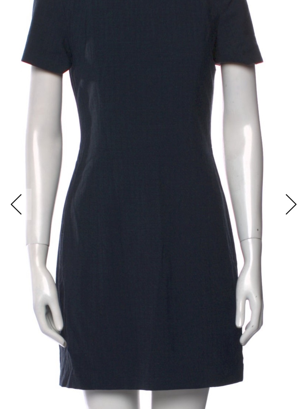 Theory Navy Short-Sleeve Mini Dress